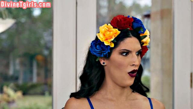 Dreamy Latina Trans Sapphic Sex