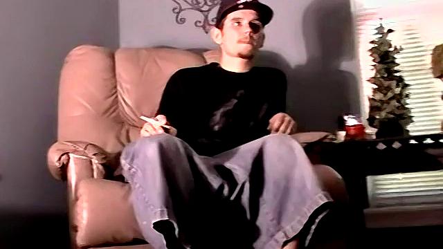 Uncut Brian Unloads His Huge Dick - Brian