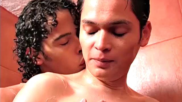 We join sexy Latinos Demian and Danno already naked in the shower and sucking dick. With the big uncut cocks fully service, it's time to slide one up a raw Latin ass and the barebacking begins.