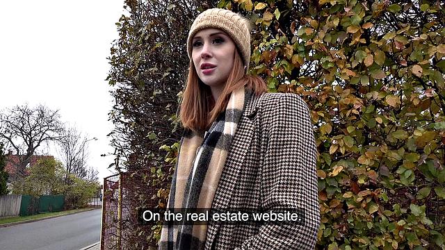 British redhead Brit fucks for posh villa's pleasure in hot POV action