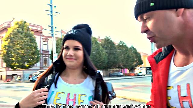 VIP4K. After sex, girl's boyfriend gets a good sum of money