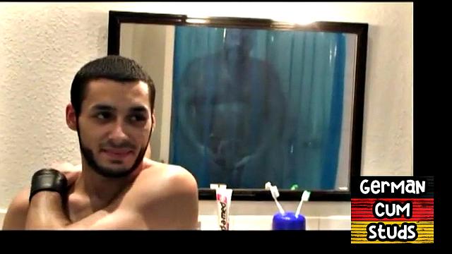 amateur German DILF sucks studs cock in bedroom