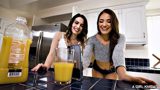 A lesbian foursome twist
