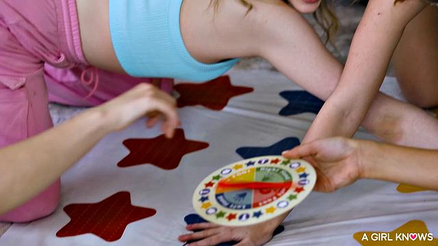 A lesbian foursome twist