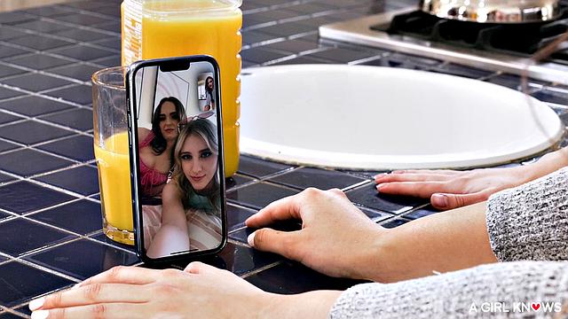 A lesbian foursome twist