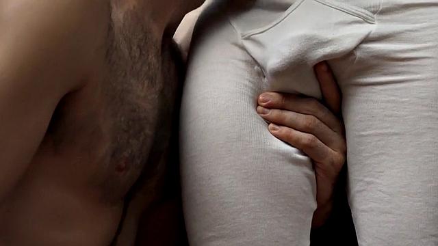 Dickblowing stepson barebacked by otter behind