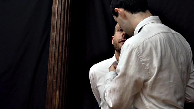 Dickblowing stepson barebacked by otter behind