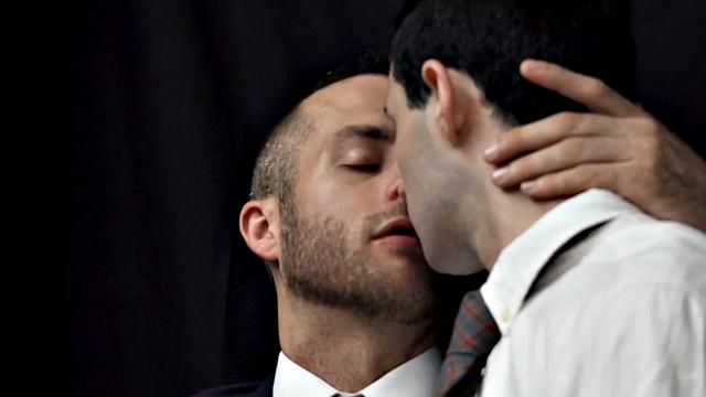 Dickblowing stepson barebacked by otter behind