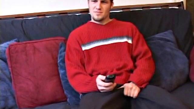 Alex Beats Off With A Dildo