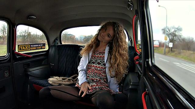 Curly-haired teen Pink Panties takes a cumshot in reverse cowgirl and doggystyle