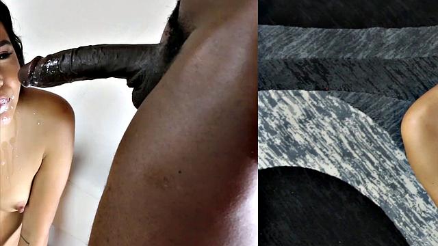 Sexy 18-Year-Old Indian Zaya's First Interracial Audition