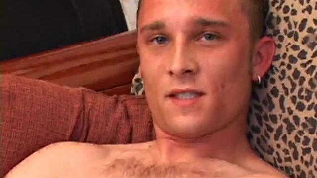 Amateur Casey Olson methodically strips down, as he works on his growing cock. Once naked and boned up, he strokes with determination. After bringing himself close to the edge, he explodes all over his chest.