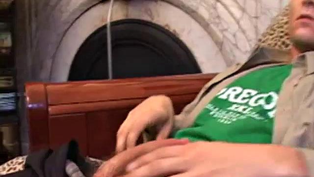 Amateur Casey Olson methodically strips down, as he works on his growing cock. Once naked and boned up, he strokes with determination. After bringing himself close to the edge, he explodes all over his chest.