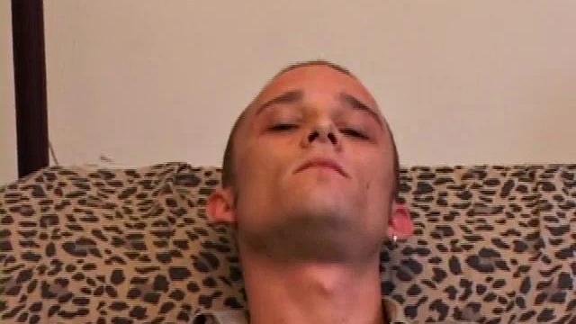 Amateur Casey Olson methodically strips down, as he works on his growing cock. Once naked and boned up, he strokes with determination. After bringing himself close to the edge, he explodes all over his chest.