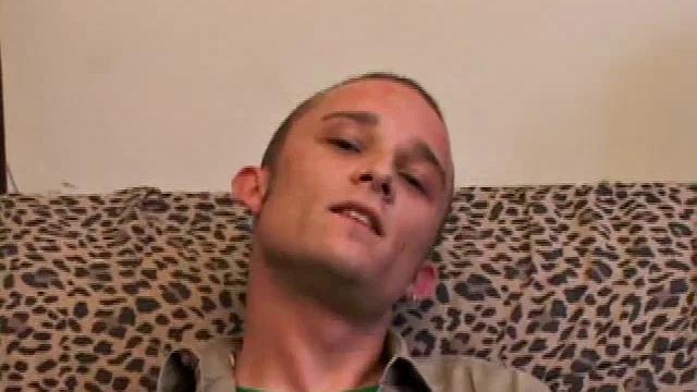 Amateur Casey Olson methodically strips down, as he works on his growing cock. Once naked and boned up, he strokes with determination. After bringing himself close to the edge, he explodes all over his chest.