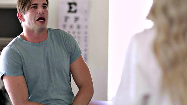 Busty nurse gets fucked by jerking patient in infirmary