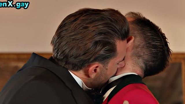 Nasty gay hunk fucks perverted stud in anal hole