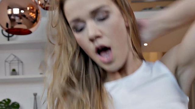 Ass fucked girl penetrated by black guy in tight asshole