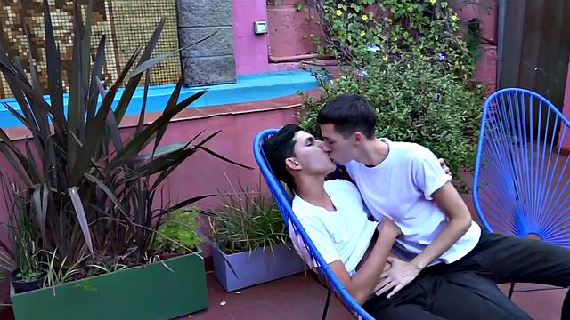 Skinny Latin twink assdrilled at home till cumshot