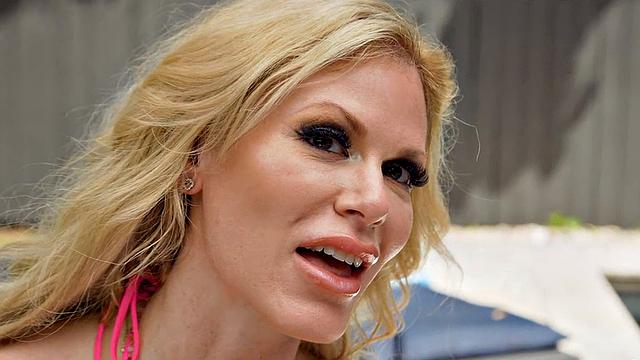 Sexy creaming MILF fucked outdoor by BBC in missionary