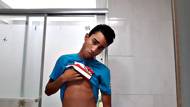 Hung Twink Lucas Strokes His Cock