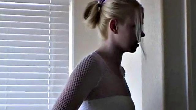 Christine does striptease in POV solo scene