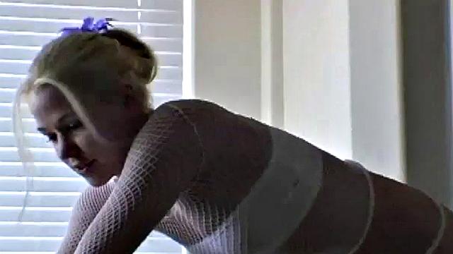 Christine does striptease in POV solo scene