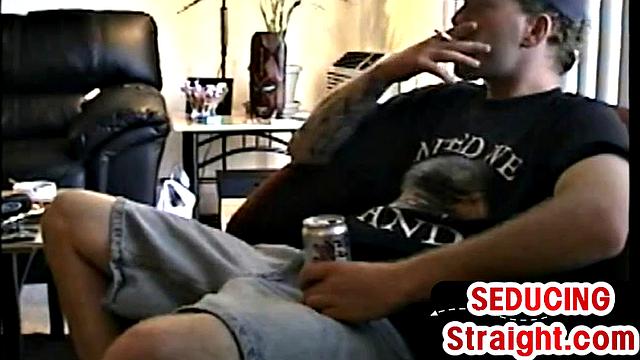 Real straight guy tries gay anal sex for 1st time after blowjob