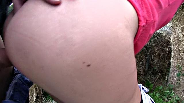 Roll in Hay with Hot Brunette