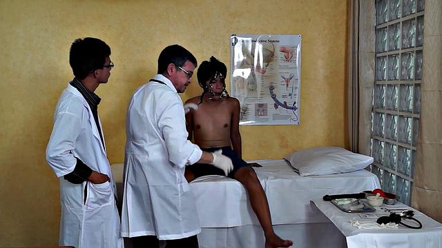 Gagging Asian doctor seduces twink nympho patient