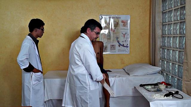 Gagging Asian doctor seduces twink nympho patient