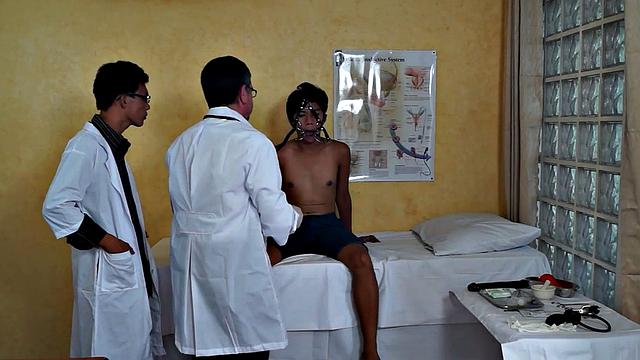 Gagging Asian doctor seduces twink nympho patient