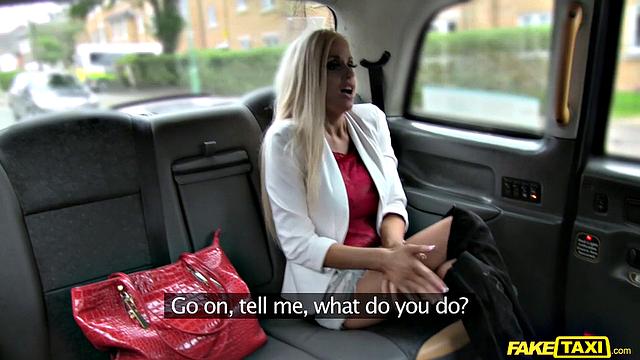 Horny blonde with massive tits takes deep anal and cowgirl ride in high heels