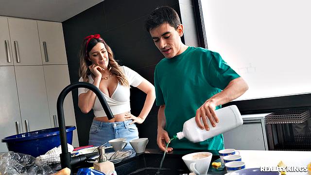 Lazy Stepson Gets It Done