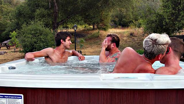 Skinny taboo stud by muscled jock in stepbrother anal