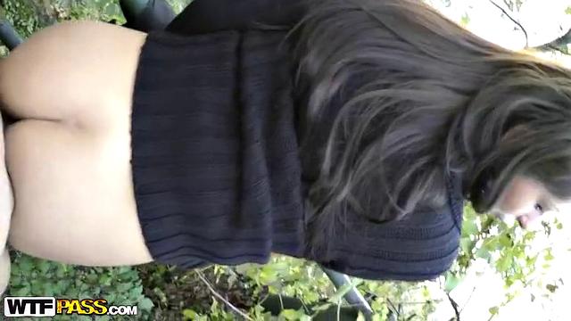 Girl with naked boobs fucking