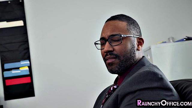 Office anally fingering horny ladyboss