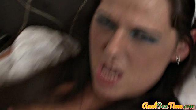 Skinny lingerie maid assfucked by a BBC