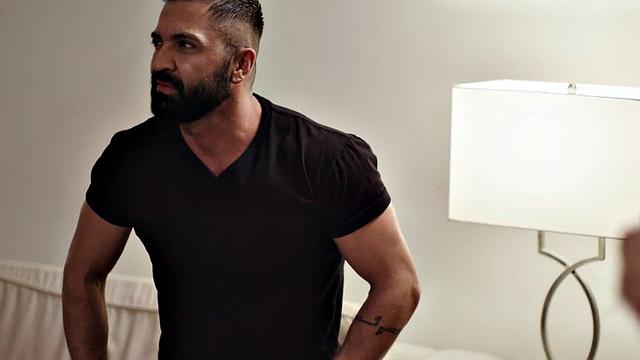 Petite shemale fucked missionary style in asshole by male