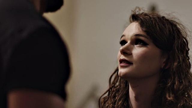 Petite shemale fucked missionary style in asshole by male