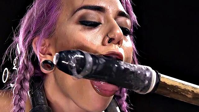 Trapped 21yo dominated hardcore by whipping guy