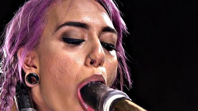 Trapped 21yo dominated hardcore by whipping guy