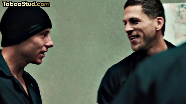 Horny muscled jocks analfucking each other