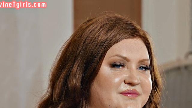 BBW transgender cockriding banged by male in anal