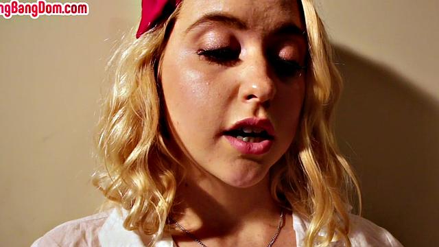 Gangbanged bitch smashed by huge cocks in holes