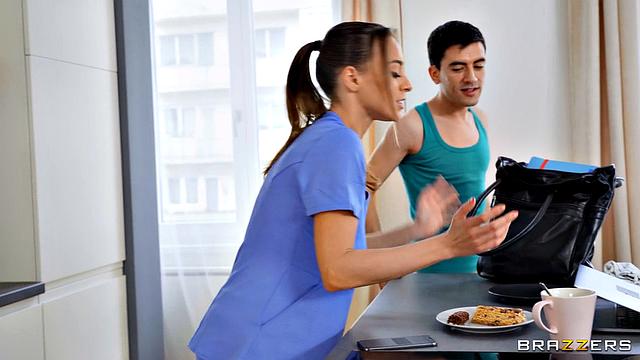 Big Naturals Nurse Gets Creeped