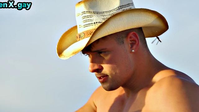 Lost perv barebacked by handsome cowboy in desert