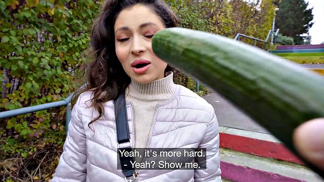 Real cutie bends for fuck