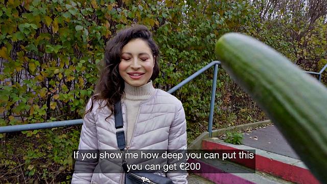 Real cutie bends for fuck