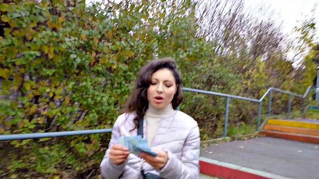 Real cutie bends for fuck